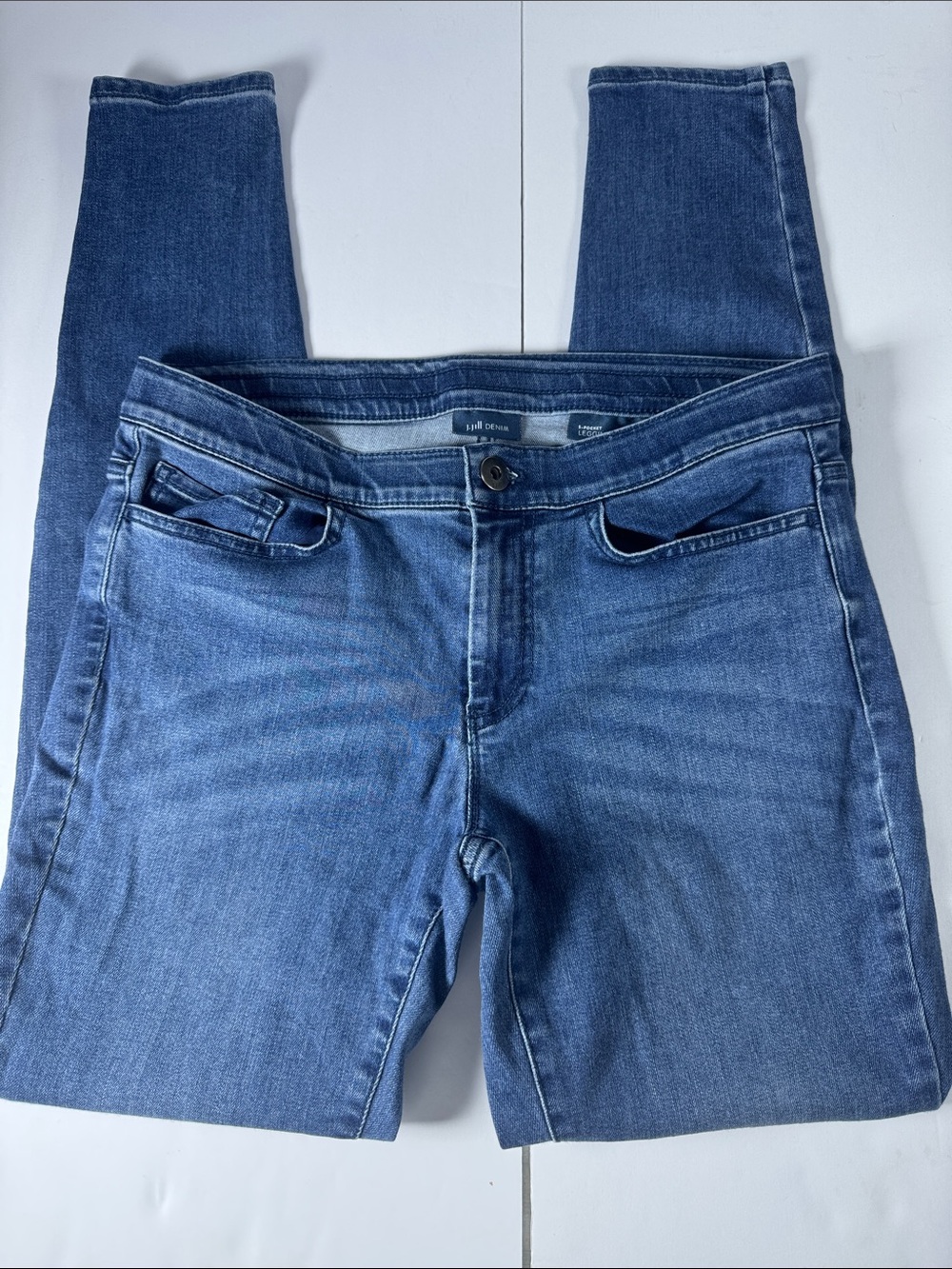 J. Jill Women's Skinny Jeans in Medium Blue Wash